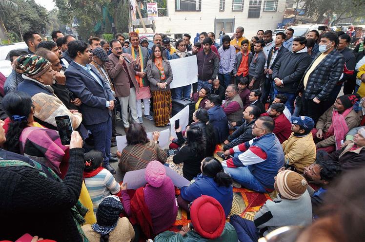 Protest held against MC over parking charges