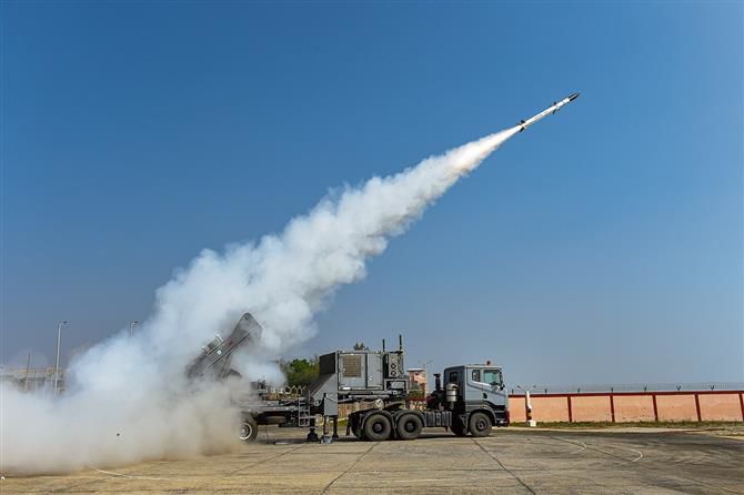 DRDO test-fires upgraded Akash-NG missile