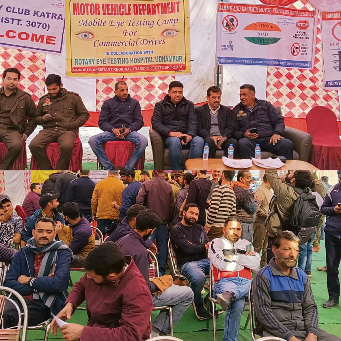 Srinagar: Free health check-up camp held for drivers