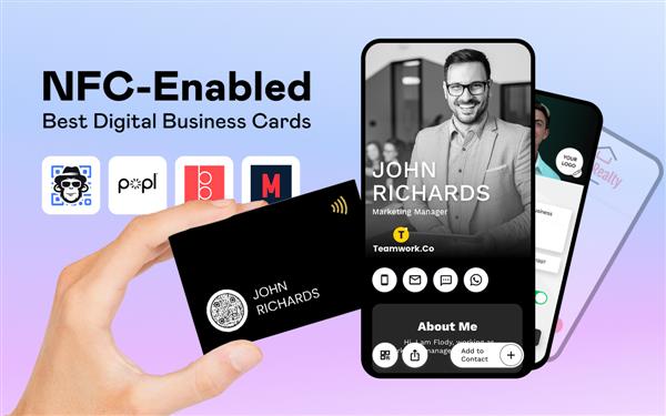 NFC Enabled Best Digital Business Cards