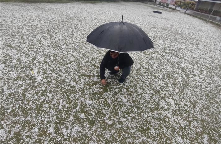 Hailstorm in Chandigarh, Kharar, Mohali as rain lashes Punjab, Haryana