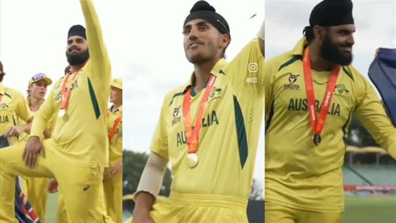 Video: Meet Harjas Singh, Australia's U-19 batter from Chandigarh, who celebrates win over India in traditional kabaddi style