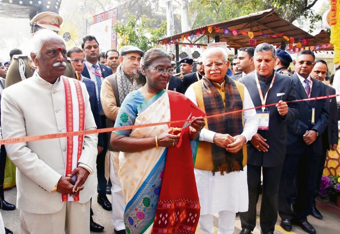 President Droupadi Murmu inaugurates 37th Surajkund International Crafts Mela