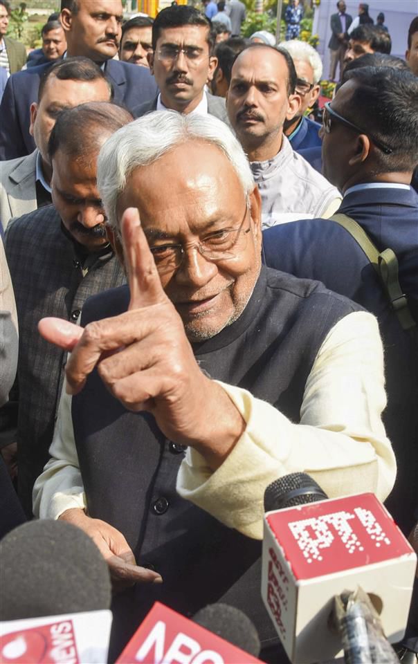 'Irregularities' took place when RJD was sharing power, things are being investigated, says Nitish Kumar
