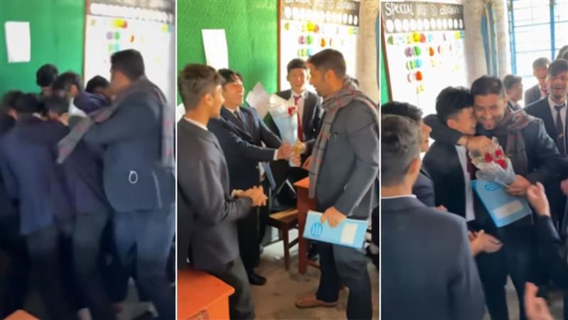 ‘Dear Sujan Sir..’: Watch how a teacher from Nepal ‘won in life’, hostel students give him the best gift on his birthday