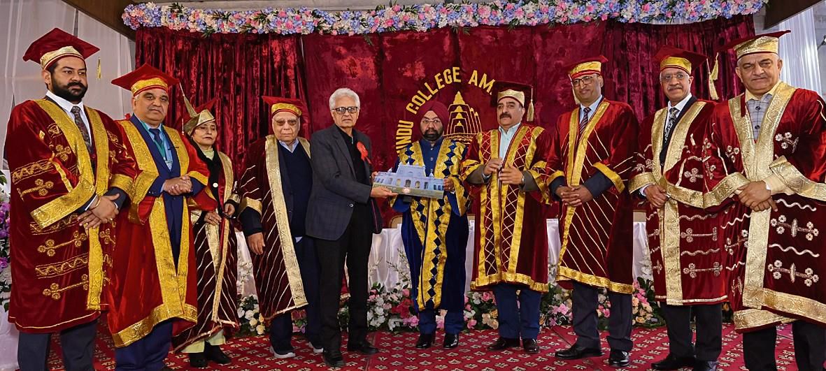 MP Vikramjit Singh Sahney announces grant for restoration of century old Hindu College