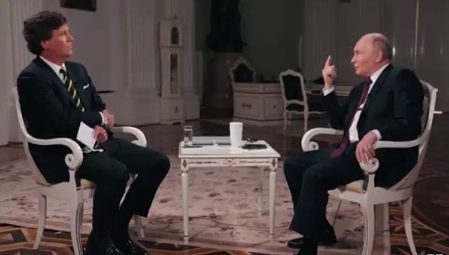 Vladimir Putin in rare 1st interview to American journalist after war says 'defeating Russia in Ukraine is impossible'