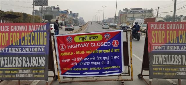 In view of farmers’ Delhi march, traffic on Chandigarh-Ambala highway diverted at Dera Bassi