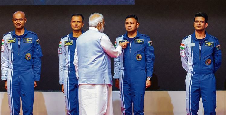 PM Modi reveals names of Gaganyaan astronauts