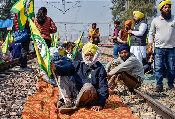 Trains diverted on Delhi-Amritsar route as farmers squat on tracks in Punjab over Haryana Police action