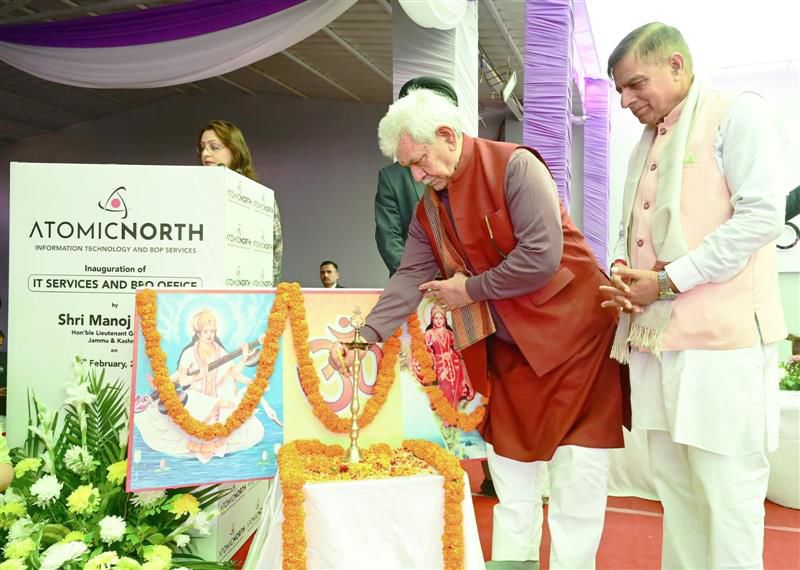 Lt Governor Sinha inaugurates IT company's complex in Kathua; locals to get employment