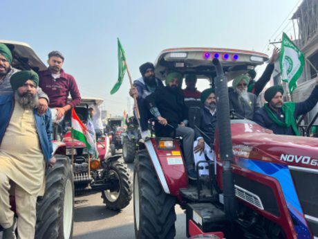 Punjab Congress holds tractor rallies in solidarity with farmers’ agitation