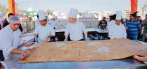 World record for largest parantha made in holy city