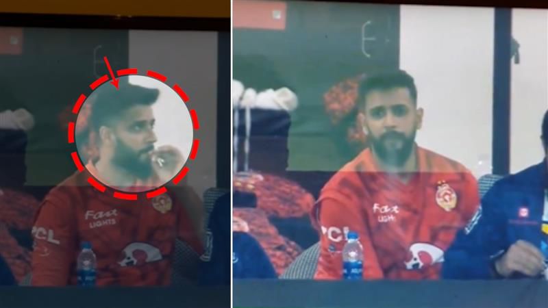 Imad Wasim caught smoking in dressing room during Pakistan Super League final