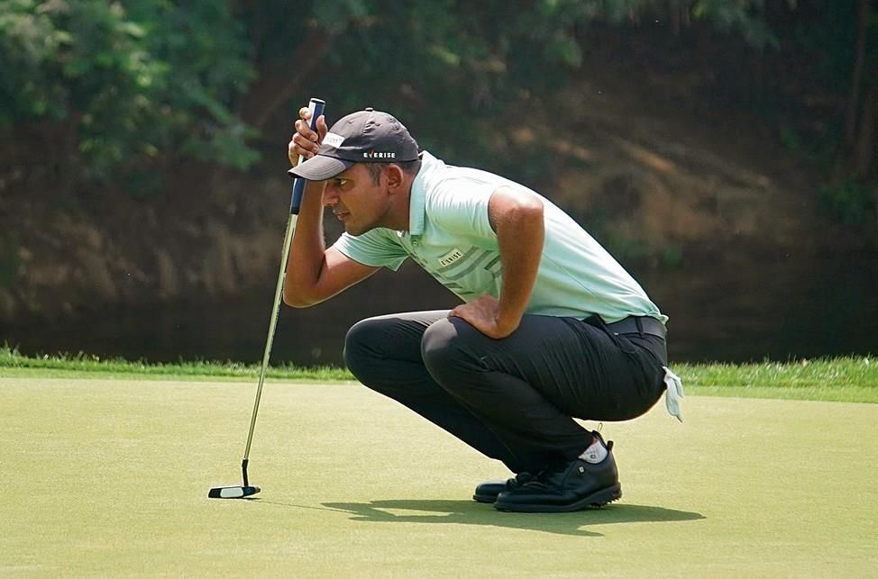 Indian open: Veer Ahlawat climbs into top-10 before lightning stops play