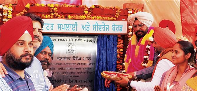 Dhaliwal lays foundation stone of 2 water projects