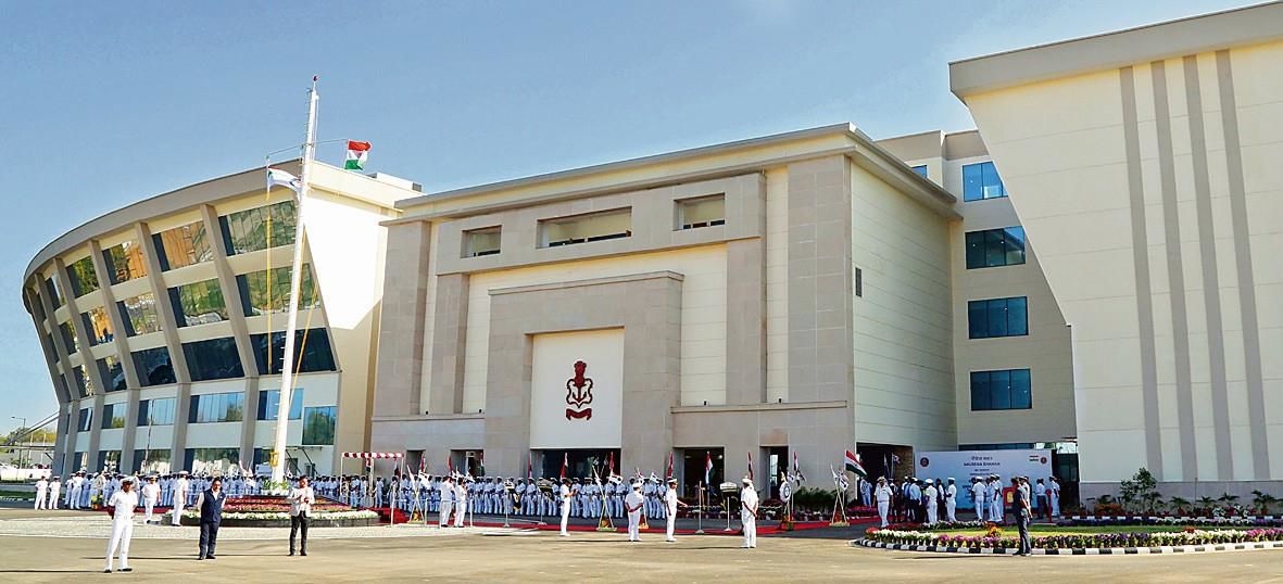 Rajnath inaugurates Navy HQ in Delhi