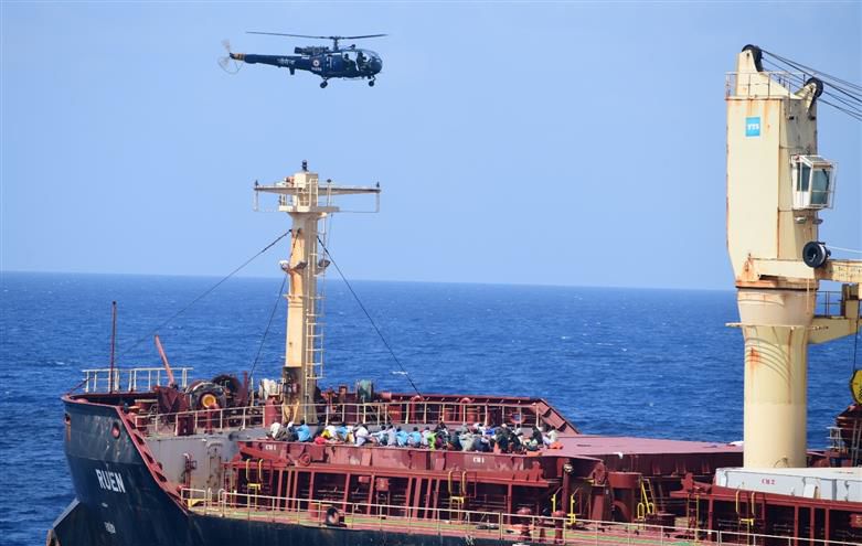 Indian Navy rescues hijacked merchant vessel, frees 17 crew members after 40-hour-long operation
