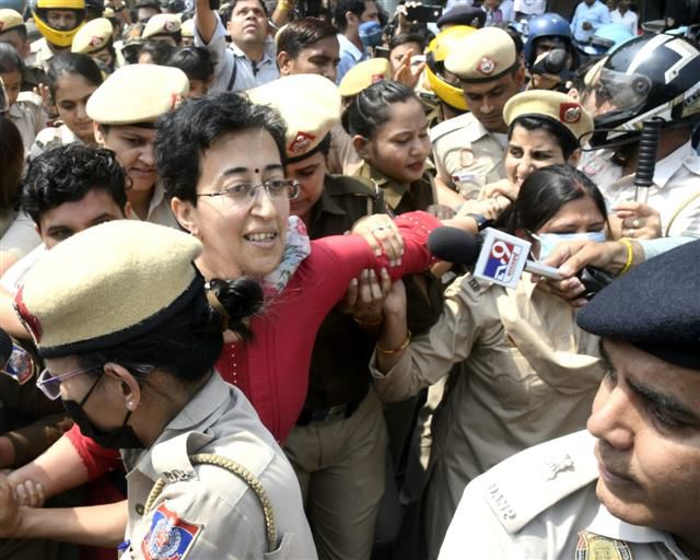 Arvind Kejriwal arrest: Delhi, Punjab ministers detained during AAP protest