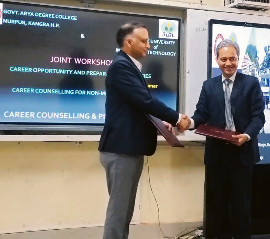 Solan university signs pact with  Nurpur government college
