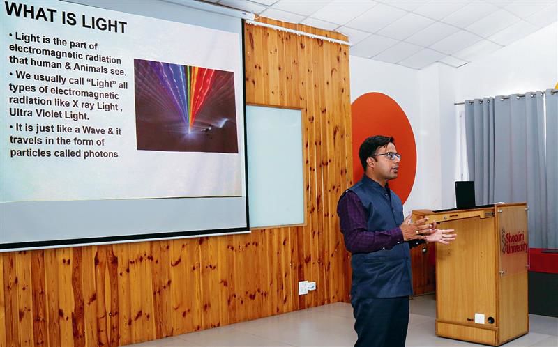 Workshop on photography, ‘art of drawing with light’, at Solan varsity