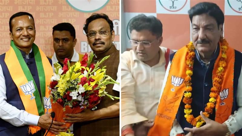 Former Kurukshetra MP Naveen Jindal, Haryana Minister and Independent MLA Ranjit Chautala join BJP