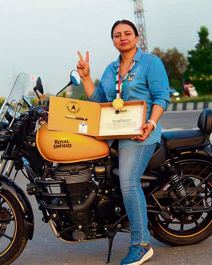 Solo biker rides her passion