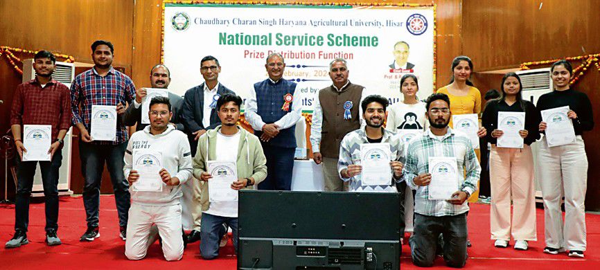 Haryana Agricultural University honours NSS volunteers