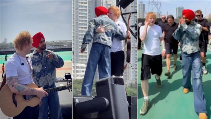‘ONE LOVE’: Diljit Dosanjh shares video with Ed Sheeran from concert stage