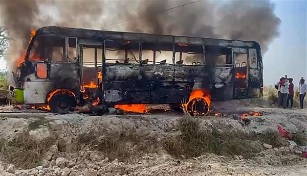 5 of marriage party killed, 11 injured as bus comes in contact with live wire in Uttar Pradesh’s Ghazipur