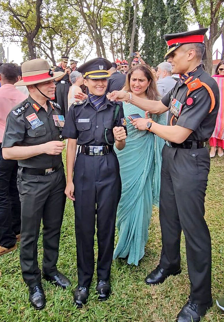 Two decades after Major’s supreme sacrifice in Valley, his only daughter marches out of Officers Training Academy as Lieutenant