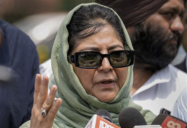 ‘PM’s Kashmir visit only to drum support among BJP’s core constituency in view of LS polls’, says Mehbooba Mufti