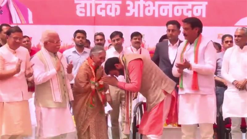 Former Haryana minister Savitri Jindal quits Congress, joins BJP