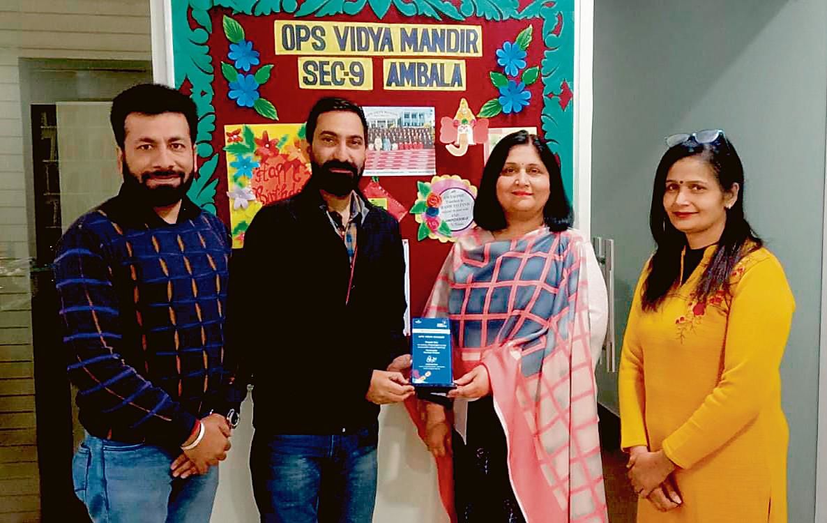 OPS Vidya Mandir, Ambala, bags Silver School Award