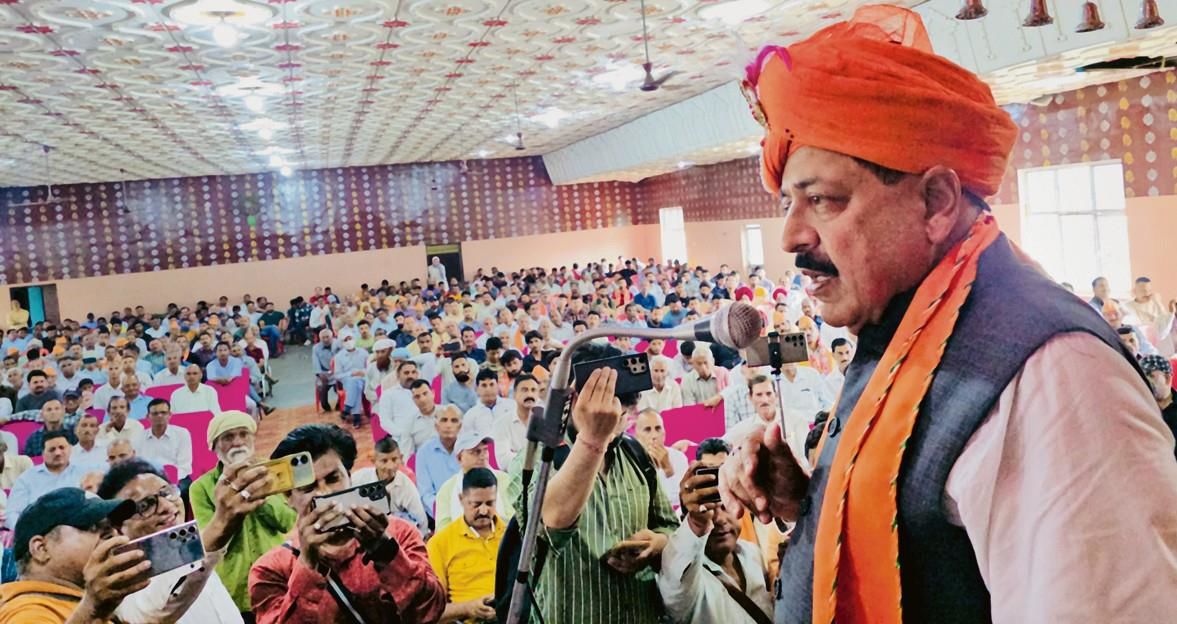 Congress leaders grabbed land from poor in Kathua, alleges Jitendra Singh