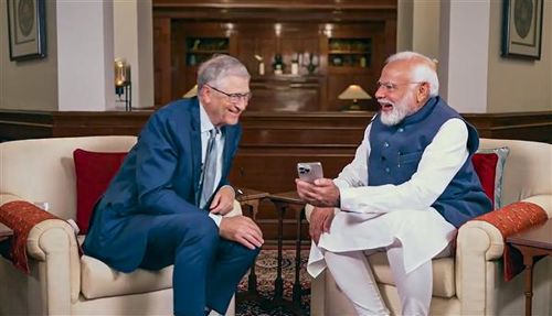 PM Modi in conversation with Bill Gates, says India has democratised technology, aims to end digital divide