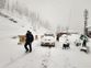 Fresh snow near Atal Tunnel, Manali-Leh highway blocked