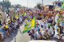 SKM protests near BJP’s Bathinda event
