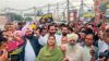 AAP workers protest; saffron party seeks action