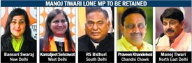 Sushma Swaraj’s daughter leads new faces as BJP names 5 for Delhi LS seats