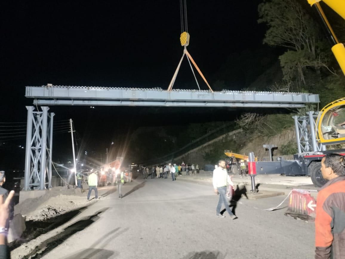 Solan-Kandaghat section of Chandigarh-Shimla highway closed due to flyover construction work