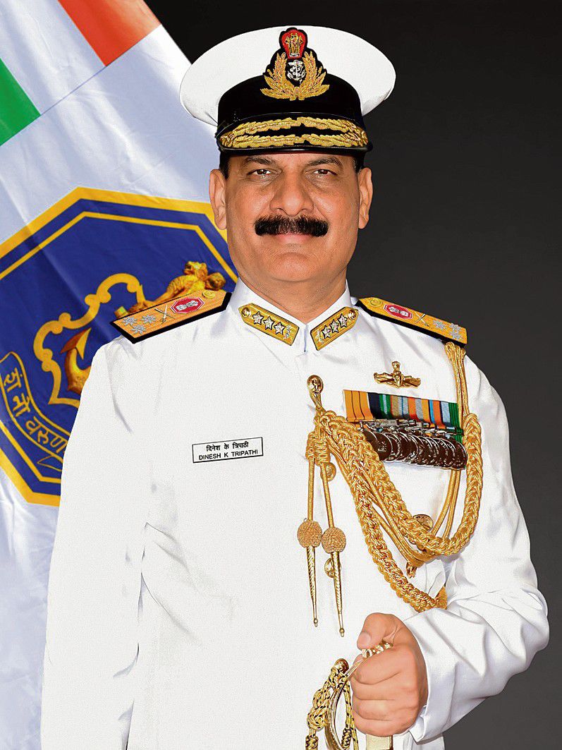 Vice Admiral DK Tripathi appointed Indian Navy Chief