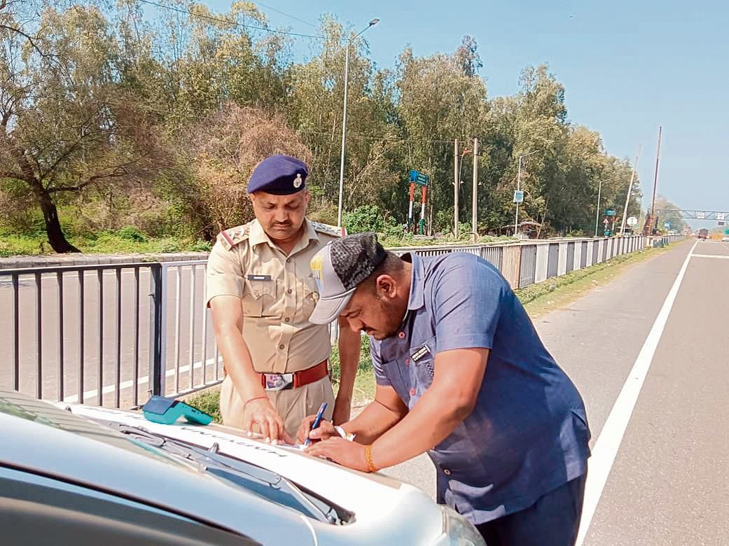 Kurukshetra RTA, traffic cops issue fines to the tune of Rs 1.75 crore in March
