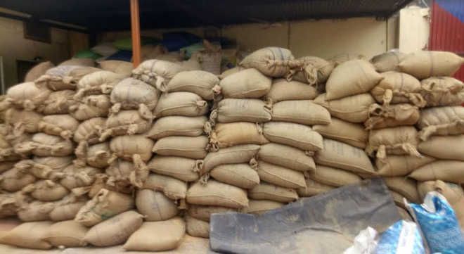 Stones found in wheat bags in Patiala, arhtiya’s licence suspended