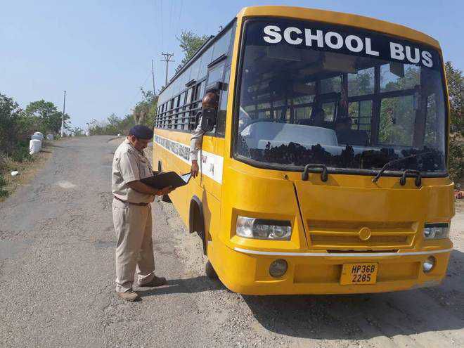45 school buses challaned in Jalandhar