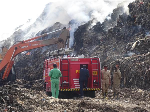 Ghazipur landfill fire: Delhi Police file FIR against unknown persons