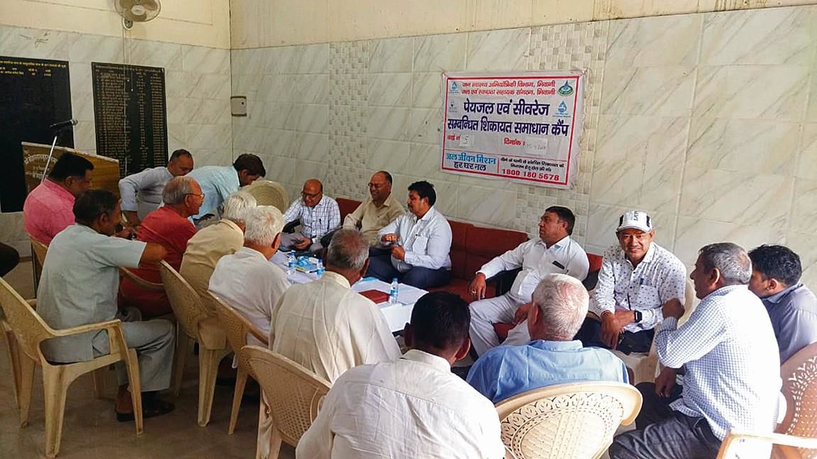 PHED officials start open camps to redress public grievances in Bhiwani