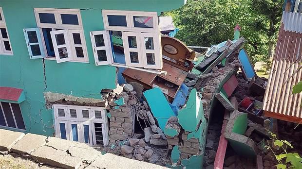 60 houses damaged as land sinks in Ramban