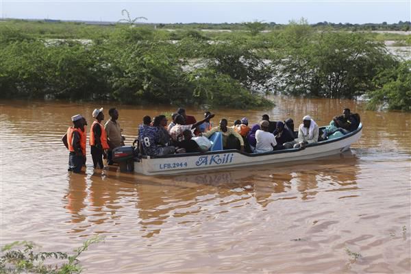 At least 45 persons die in western Kenya after a dam collapses following heavy rains