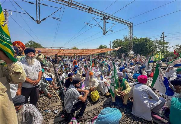 73 trains on Ambala-Amritsar route cancelled as farmers squat on tracks in Shambhu for 5th day